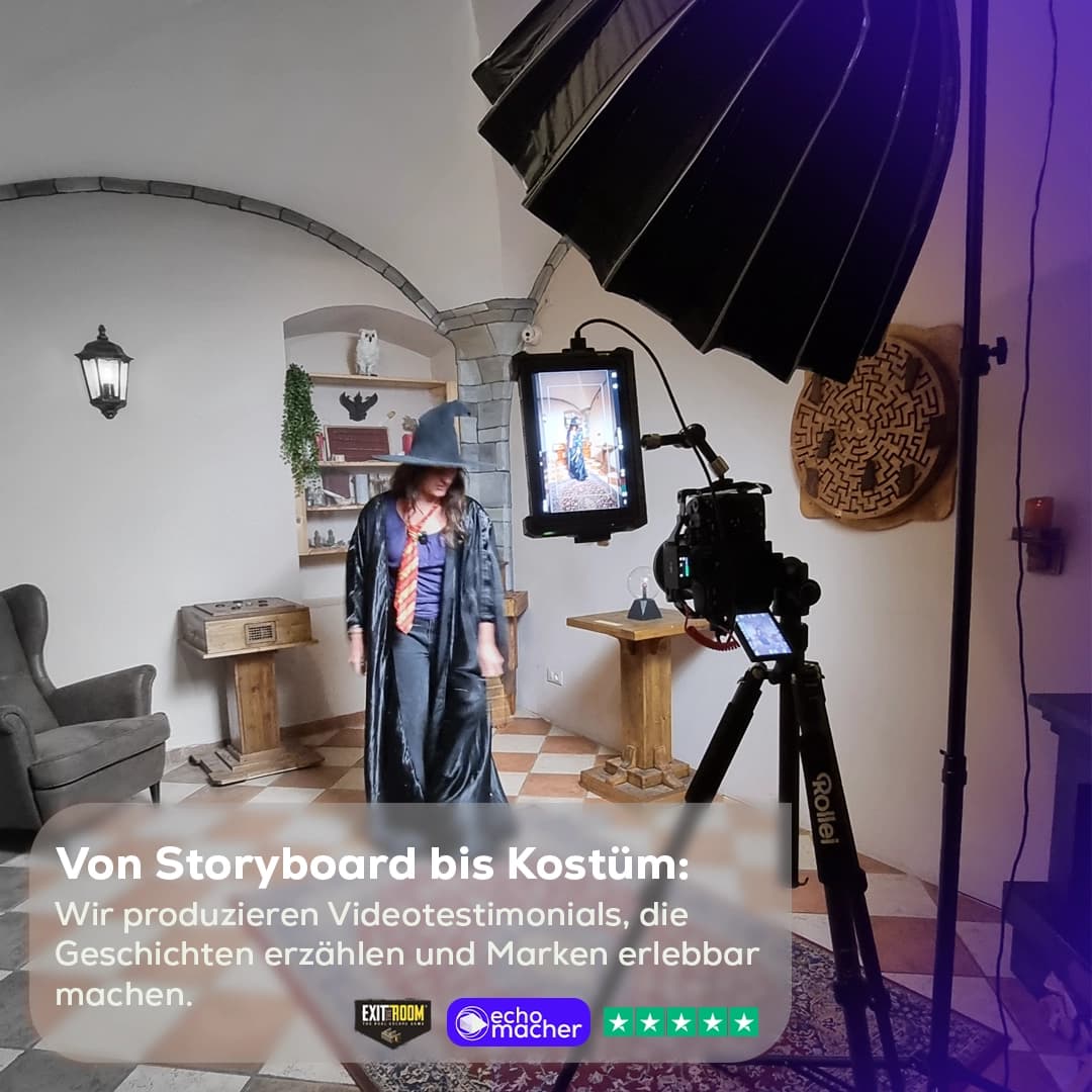 Behind the Scenes: Videodreh mit Echomacher